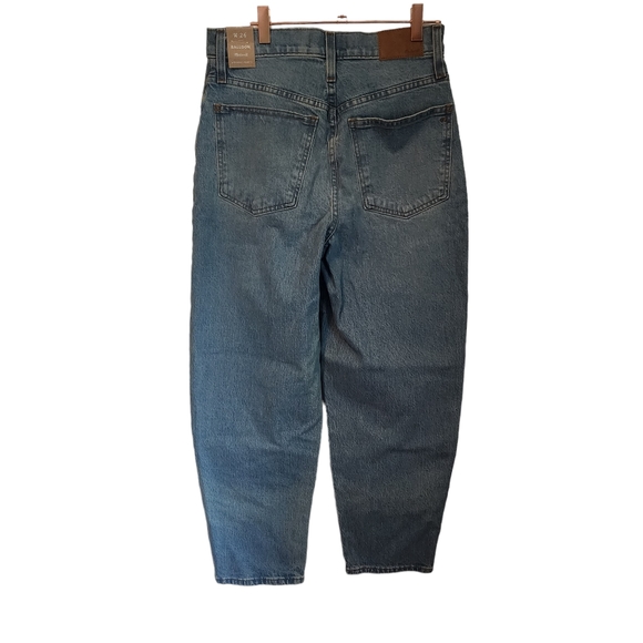 NEW Madewell Straight Leg Whistler Wash Balloon Crop Denim Jean - Picture 8 of 9